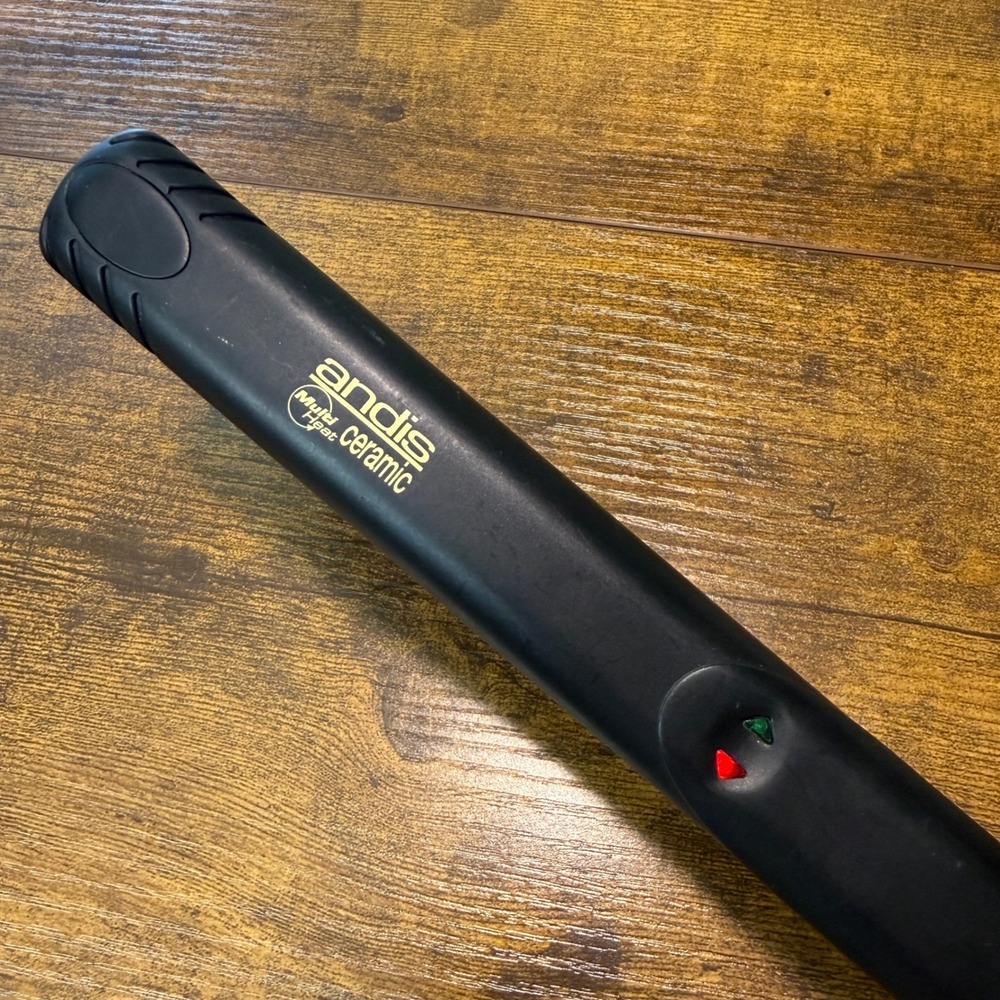 Andis Multi-Heat Ceramic 1 Inch Flat Iron Hair Straightener Black Gold CSI-1EA